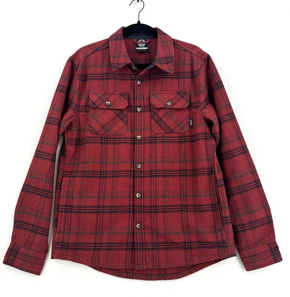 Colorado Clothing Flannel Shirt Men S Red Plaid Button Down Workwear Outdoor